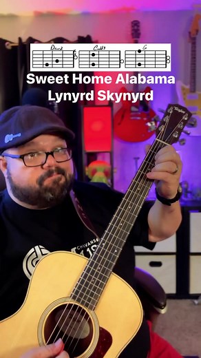 Sweet Home Alabama by Lynyrd Skynyrd Guitar Tutorial! Lynyrd Skynyrd Taylor Guitars #lynyrdskynyrd #sweethomealabama #taylorguitars #guitar #guitarra #guitare #music #musica #chevansmusic #musician #guitartutorial #acousticcover #learnguitar #musicteacher #guitarlessons #guitarteacher #guitarist #easy #beginner #chords #guitarchords #FacebookReelsContest | Chas Evans