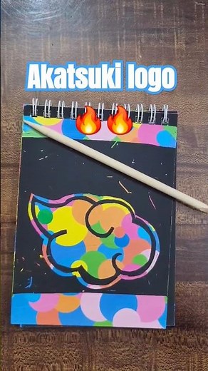 Akatsuki logo on Magix paper 🔥🔥 #shorts #trending #naruto #anime