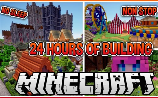【熟/smallishbeans】我在Minecraft里连续建筑了24小时