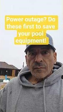 POWER OUTAGE? DO THESE FIRST!! How to drain your pool equipment.