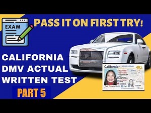 CALIFORNIA DMV WRITTEN TEST / PRACTICE TEST 2023