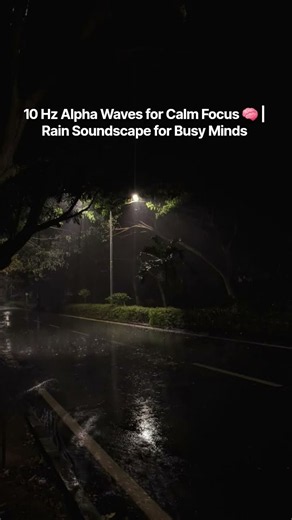 Shift your brain into calm focus and silence overthinking with 10 Hz Alpha Waves. 🌧️📖