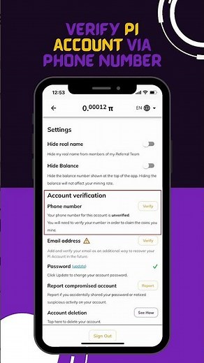Learn How To Verify Your Pi Account Via Phone Number
