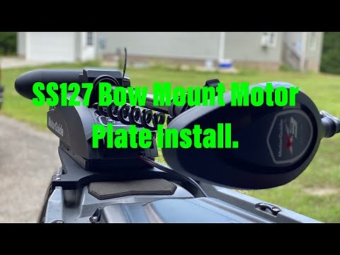 Bonafide SS127 Bow Mount Trolling Motor Plate Install.