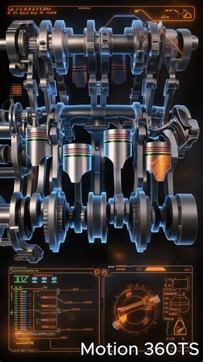 4 stroke petrol engine working process #shortvideo #4strokeengine #cinematic #lubrication