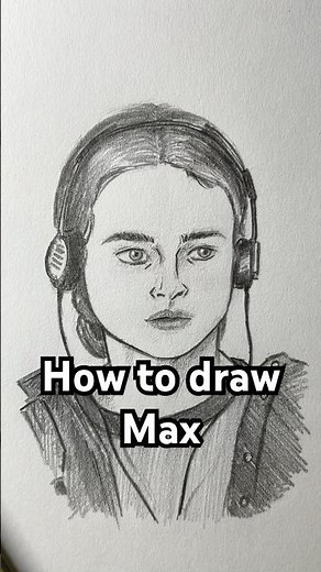 How to draw Max Mayfield from Stranger Things! Easy! #drawing #strangerthings #maxmayfield