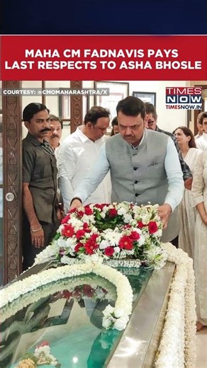 Asha Bhosle Dies At 92: Devendra Fadnavis Pays Last Respects At Singer’s Residence #shorts