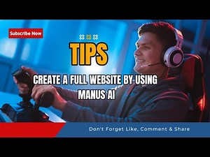 Create a full website by using Manus AI