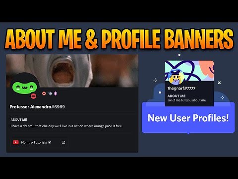 How to Get the About Me & Banner on Discord Profile