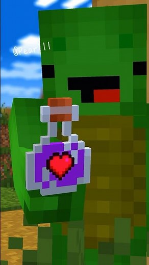 Love Potion - minecfaft animation ［Maizen Mikey and JJ］#shorts