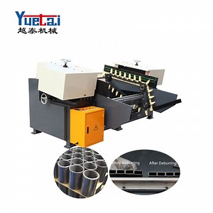 [Hot Item] Full Automatic Double End Tube Pipe Deburring Machine Brush Polishing Cleaning Machine No Burrs