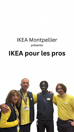 Hej ! Prêt à créer ou à transformer votre espace professionnel ? 💼 Que vous cherchiez à aménager un bureau, un espace de réception ou un environnement de collaboration, notre service IKEA pour les pros sera là pour vous. Du mobilier modulable aux accessoires pratiques, notre éventail de solutions sur mesure s'adapte à vos besoins. Laissez notre équipe experte vous guider tout au long du processus, de la conception à la mise en place, pour concrétiser votre projet. Contactez-nous dès aujourd'hui