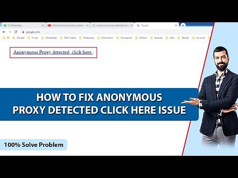 How to fix Anonymous proxy detected click here Issue on Windows PC | Anonymous detect problem solved