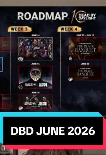 Dead by Daylight June 2026 Roadmap: Jason, New Survivor, The Black Banquet