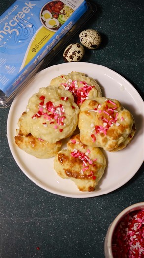 Alex Palermo on Instagram: "Full recipe in the description below 👇 Italian ricotta cookies are the perfect treat for Valentine’s Day. Now I usually make them on Christmas but I think I’m going to start doing it on every holiday. They’re that good and using @springcreekquail eggs elevates them to the the next level Ingredients • 115 g unsalted butter, room temperature • 150 g granulated sugar • 4 Spring Creek quail eggs • 250 g whole milk ricotta • 300 g all-purpose flour • 2 tsp baking powder •
