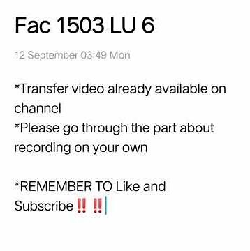 Fac 1503 Learning Unit 6 #unisa #accounting #fac1503