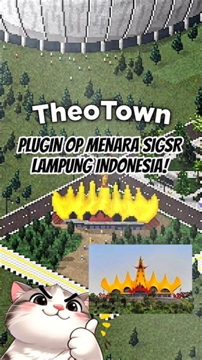 OP PLUGIN WITH FULL EFFECTS FROM INDONESIA IN THEOTOWN! MENARA SIGER LAMPUNG #shorts