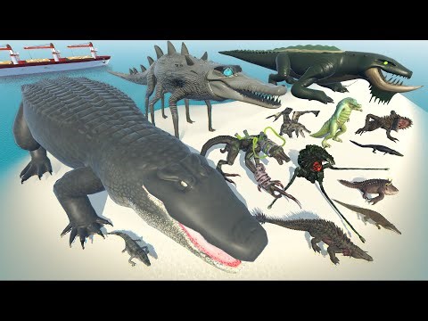 Night Island Alligator Vs Real, Giant, Monster Alligator & Crocodile 3D Size Comparison