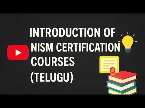 INTRODUCTION OF NISM CERTIFICATION COURSES