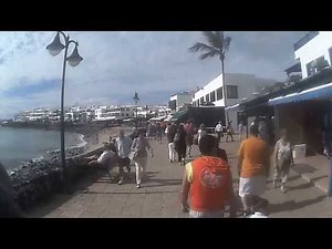 Lanzarote, Playa Blanca Promenade from marina to harbour