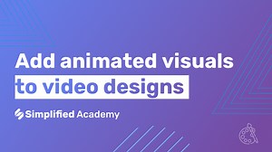 How to add animated visuals to video designs