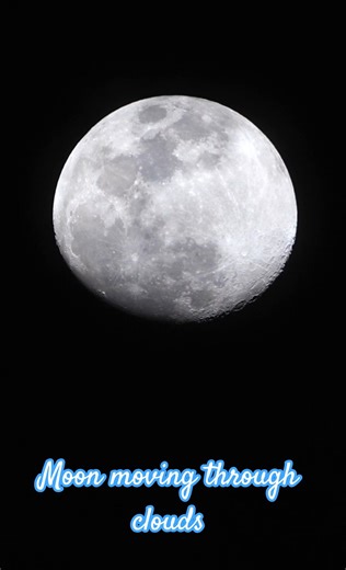Moon captured with Sony a6400 and 300mm lene #moon #sony #clouds
