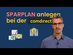 So legst Du einen SPARPLAN bei der COMDIRECT an! (ETF Sparplan Serie - Teil 6b)