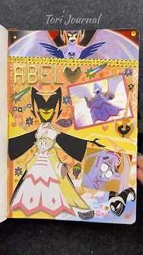 ASMR journal Abel Hear My Hope Hazbin Hotel✨🎶💛👼🏼🪽🔔💫|#asmr #diy #hazbinhotel #art #journal