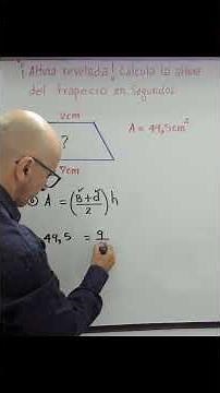 🔍Height revealed! Calculate the height of the trapezoid with ProfeNini!