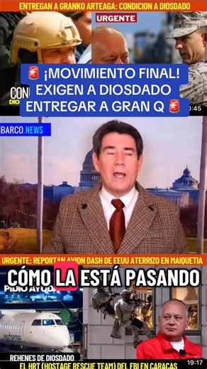 ¡Impacto mundial este viernes! Luis Quiñones revela que el cerco se cerró sobre Alexander Granko. Washington ha puesto el ultimátum sobre la mesa y Diosdado Cabello está siendo obligado a entregar a su propio escudo de seguridad para intentar salvarse. La caída de los ejecutores de la cúpula ya comenzó y el tablero se rompe definitivamente. ¡No es lo mismo llamar al diablo que verlo venir! 💎#UsaDaily #FloridaNews #TexasNews #Justicia #Transicion | Reiniel Gomez