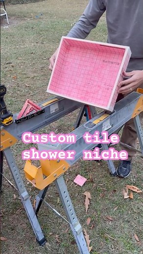 Build your own Custom Tile Shower Niche