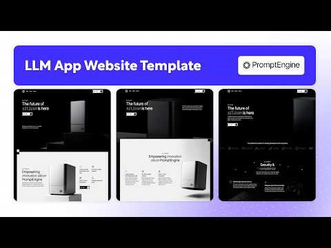 LLM AI Website Template | PromptEngine - BRIX Templates