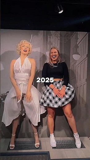 1955 Marilyn Monroe White Dress & 2025 Statue Version
