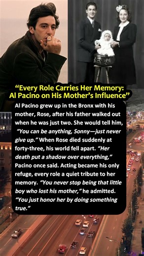 Every Role Carries Her Memory:Al Pacino on His Mother’s Influence