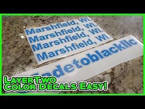How To Easily Layer Two Color Vinyl Decals