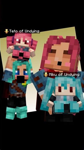 Vocaloid Cosmetics in my Vanilla Resource Pack! #teto #miku #minecraft