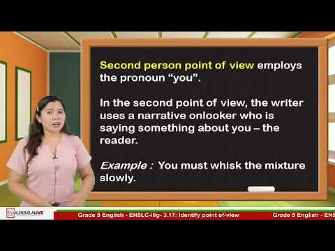 GRADE 5 ENGLISH - IDENTIFY POINT OF VIEW