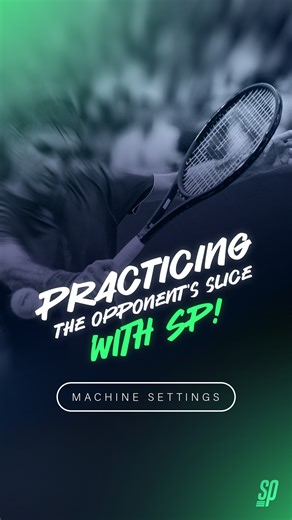 Silent Partner | Ball Machine on Instagram: "➡️ Do you want to practice returning your opponent’s slice? Here are the perfect settings to get the ball back just right."