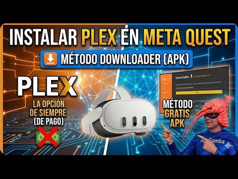 Install Plex on Meta Quest with Downloader
