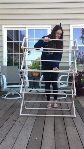 Maple Wood Laundry Drying Rack, Amish Made, 30" Wide - Etsy