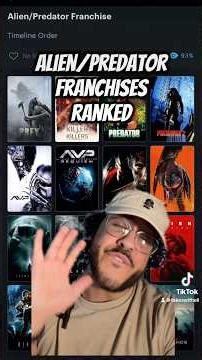 Every ALIEN & PREDATOR Movie RANKED (w/ Predator: Badlands) #5WordsOrLess | Full vid on my page ▶️