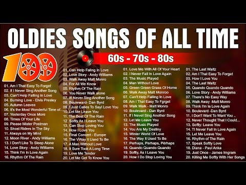 Paul Anka, Matt Monro, Andy Williams, Engelbert, Tom Jones - Oldies 50's 60's 70's Music Playlist