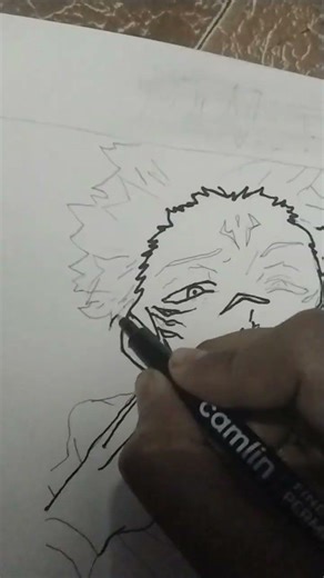 draw Sakuna #animedrawing #animeeart #naruto #drawing #art #jujutsukaisen