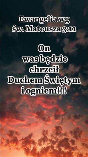 Chrzest Duchem i Ogniem 💧🔥🌊 #Baptism #Chrzest #HolyFire
