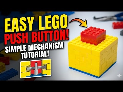 How to Build a Working LEGO Push Button (Simple & Easy!)