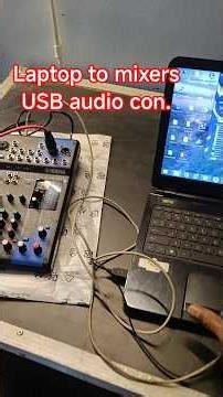 How to connect USB audio mixer to laptop?
