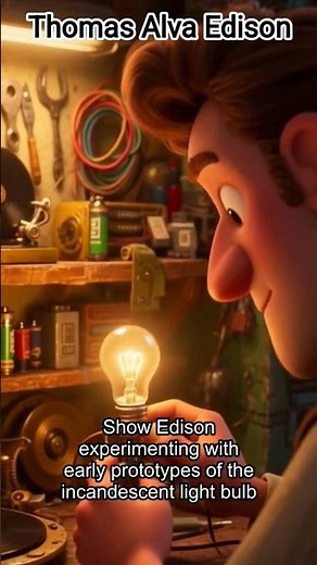 “Thomas Edison: The Genius Who Lit the World in 30 Seconds!” #history