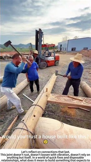 The Silent Bond: Assembling a Timber Frame with Mortise & Tenon 🔨🌲