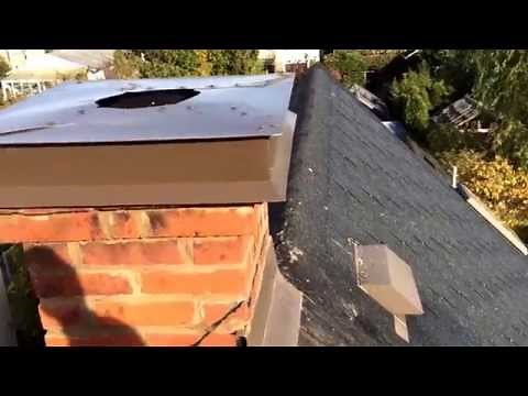 Chimney Crown Repair Sheet Metal Chimney Caps on Steep Roof