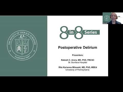 8 in 8 Critical Care Series: Postoperative Delirium